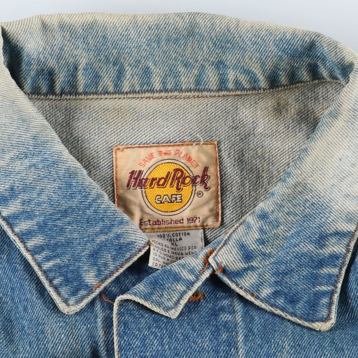古着 ハードロックカフェ HARD ROCK CAFE ACAPULCO バックロゴ デニム 