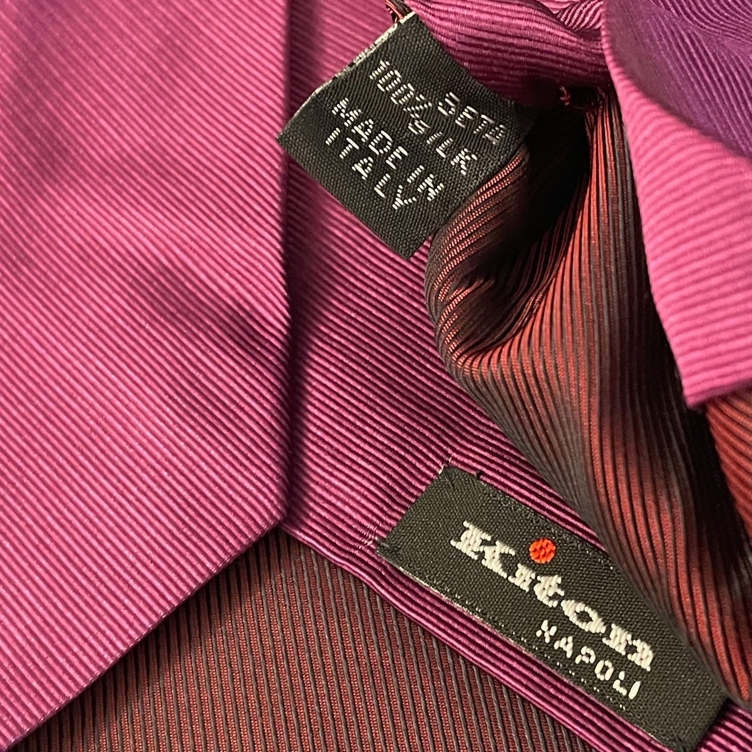 △訳あり商品△ MADE IN ITALY製 Kiton セッテピエゲ ソリッドシルク