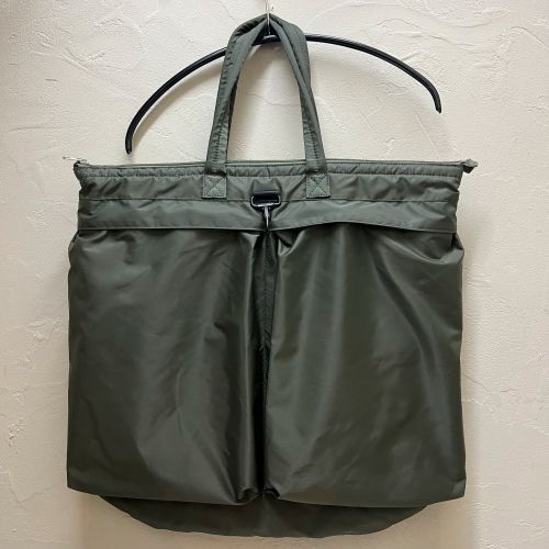 YAECA ヤエカ LIKE WEAR ナイロン ヘルメットバッグ カーキ 【代官山09