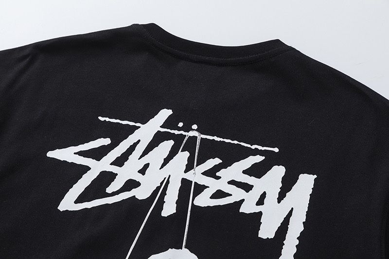 Stussy ブラック Tシャツ サイコロデザイン Stussy サイコロデザイン Tシャツ 黒 - メルカリ