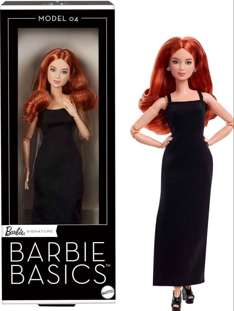デザイナーシリーズのバービー人形 新品バービー(Barbie) ベーシック レッドブラウン シグネチャー BLACK
