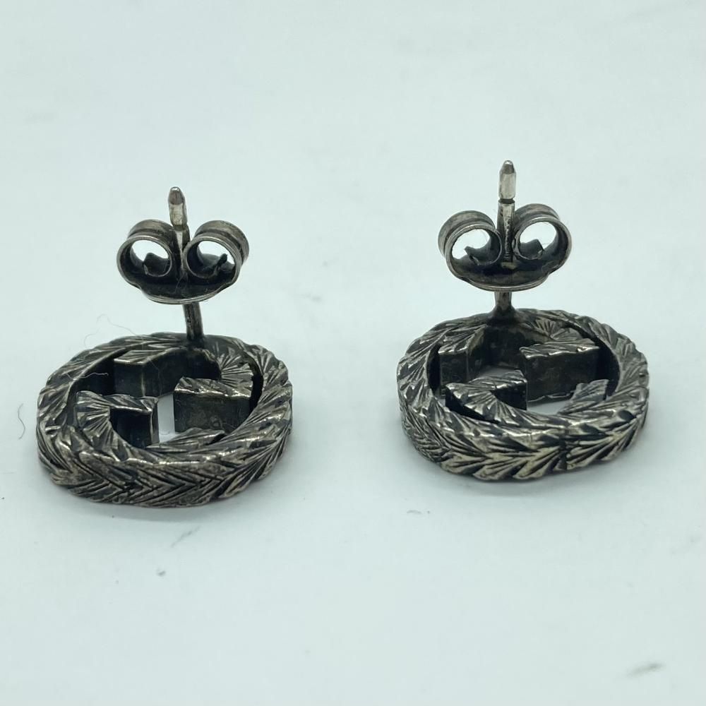グッチピアス　SV925 GUCCI グッチ インターロッキングG ピアス SV925 シルバー