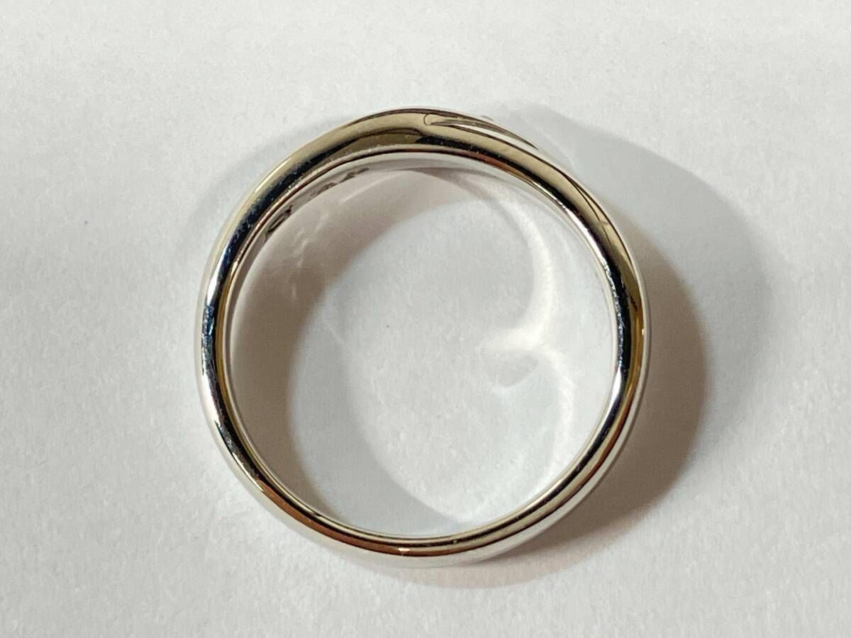 4°C プラチナ　リング　pt1000 8号 Pt1000 プラチナ サイズ約8号 総重量約4.8g 指輪 リング - メルカリ