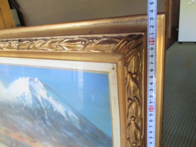 南克之【桜島】油彩画 肉筆画