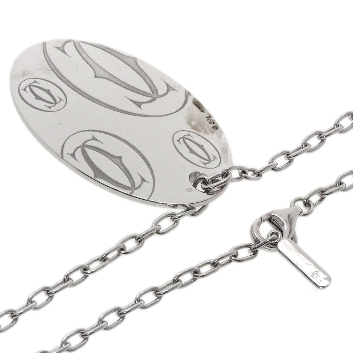 Cartier カルティエ　オーバルペンダント ネックレス　シルバー CARTIER カルティエ ハッピーバースデー オーバル ネックレス