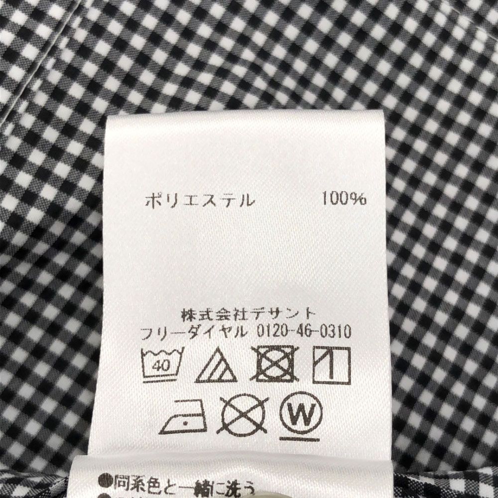 マーモット ギンガムチェック 長袖 シャツ L ブラック×ホワイト MARMOT レディース