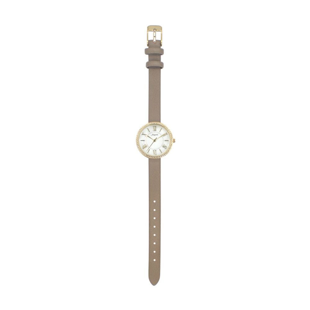 [フォロー] 腕時計 fragola(フラゴラ) ストーンベゼルバンドウォッチ N03823A-1 MOC レディース グレー