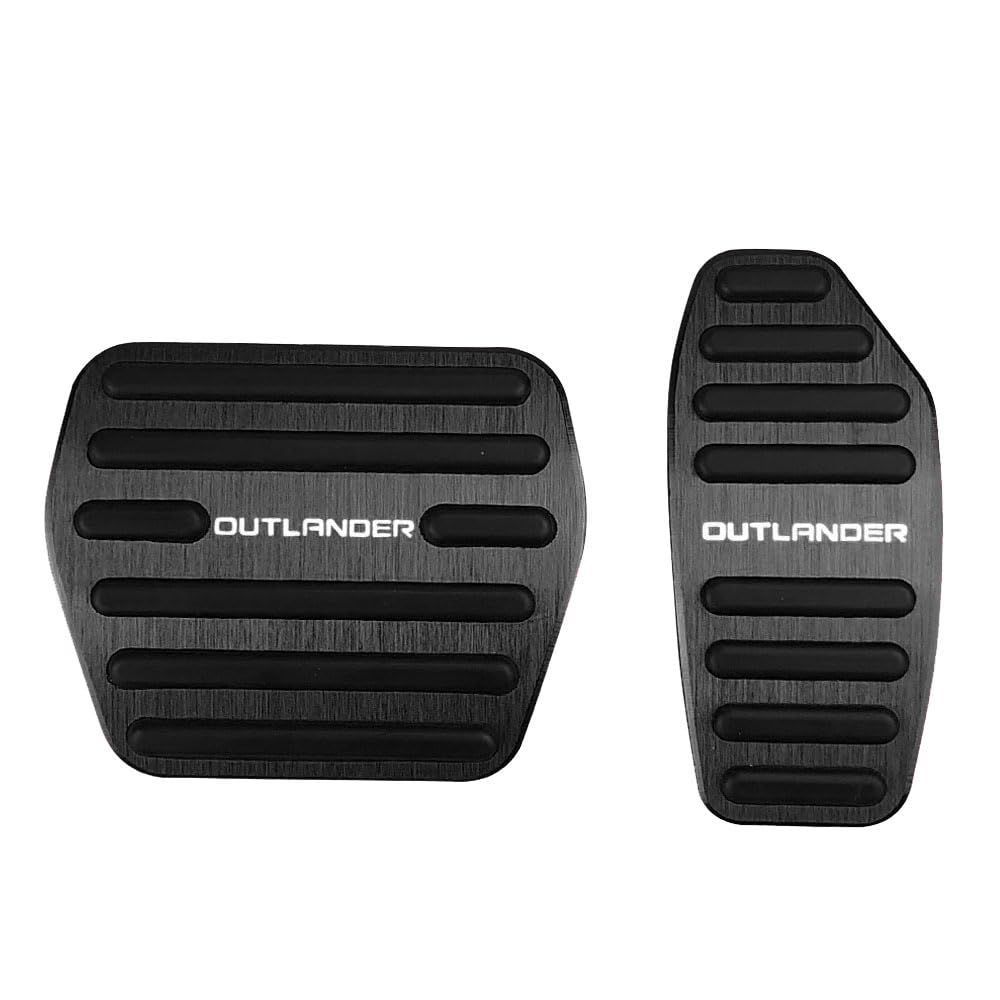 【新着商品】ブレーキ アクセル 専用設計 カバー OUTLANDER 工具不要 防キズ ペダル 防汚れ アルミ GN系（2021年12月～） 滑り止め 新型アウトランダーHPEV 2点セット（ブラック） BOYOUS【最新型】