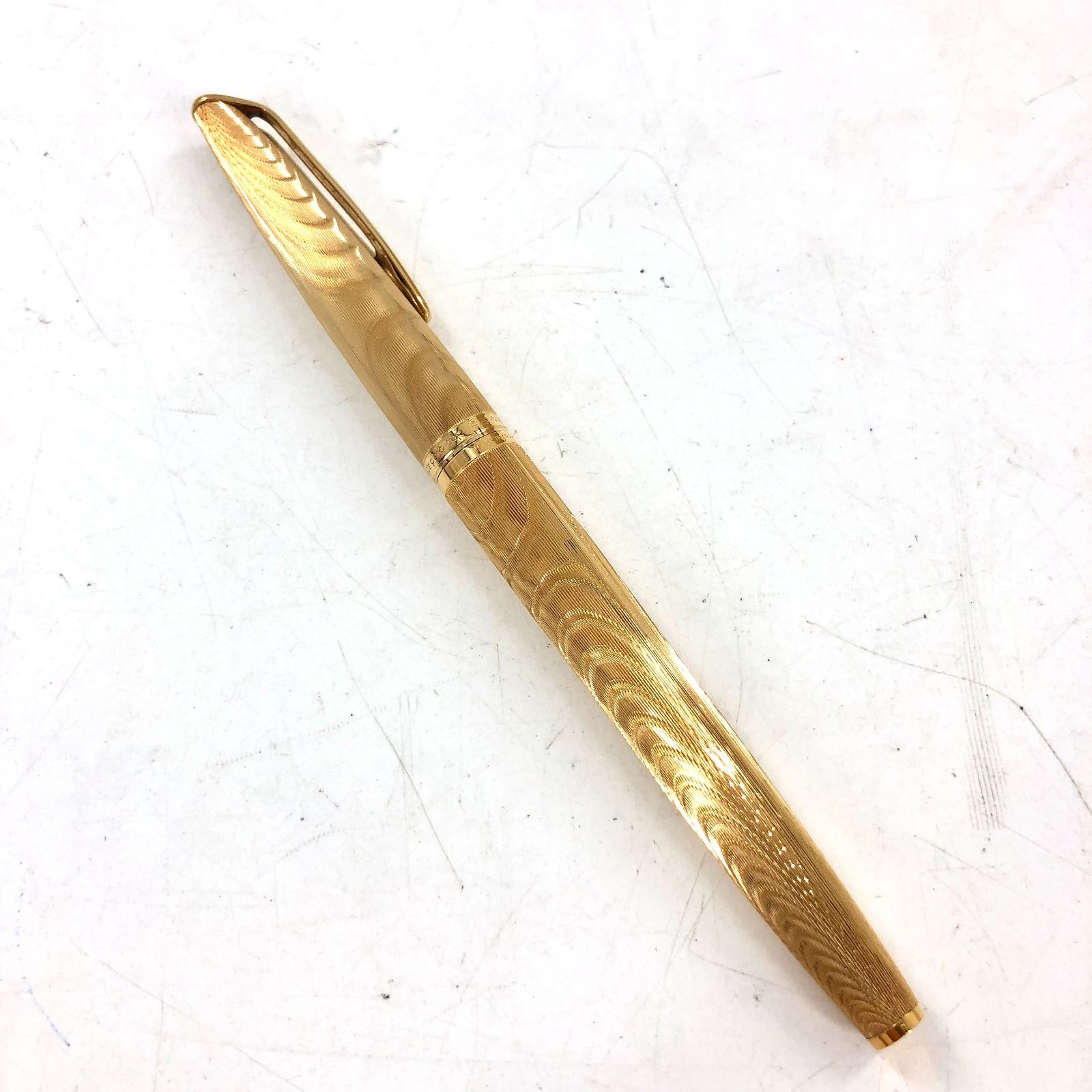 WATERMAN ウォーターマン C/F モアレ PLAQUE OR G 20 万年筆 ゴールド 18K 750 刻印【ND-690】 - メルカリ