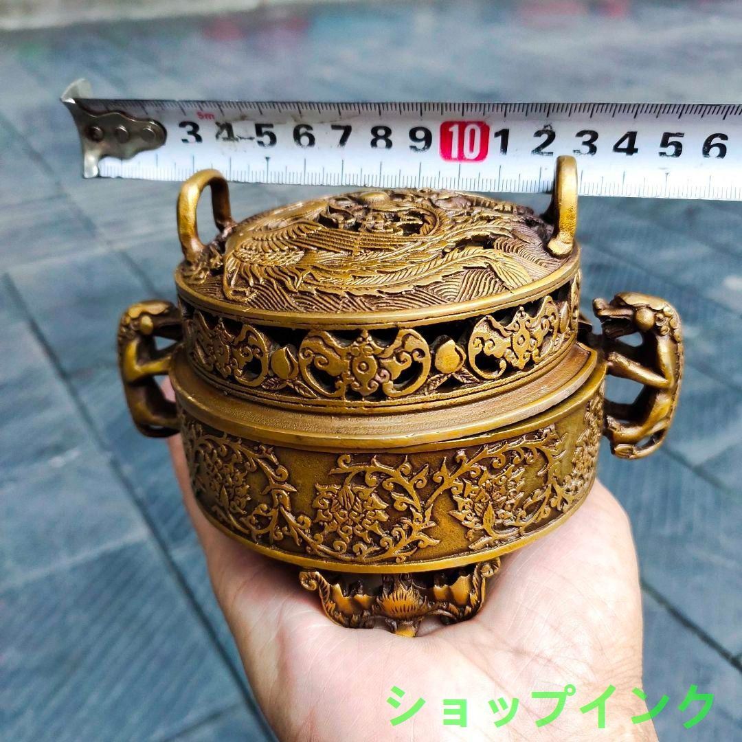 銅細工 仏手流香 香炉 香道具 装飾品 工芸品 美術品 置物 龍鳳香炉 銅 細工 装飾品 現代工芸品 美術品 置物 - メルカリ