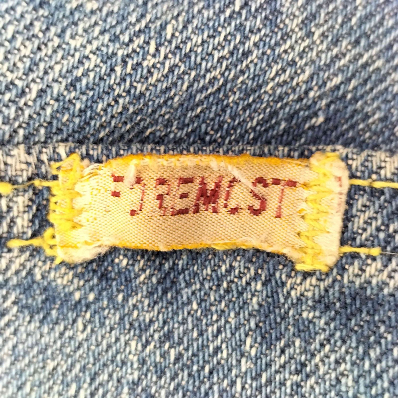 フォアモスト FOREMOST 50s- GRIPPER ZIPPER デニムパンツ メンズ 表記