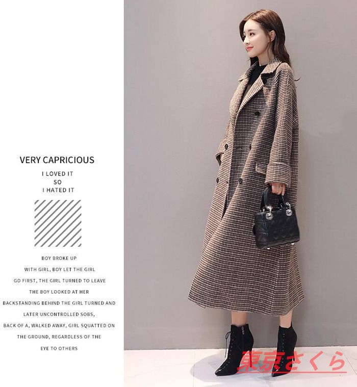 大きいサイズ 23区 グレンチェック チェスターコート ツイード ジャケット46 Lace Ladies グレンチェック ロング チェスター コート 大きい