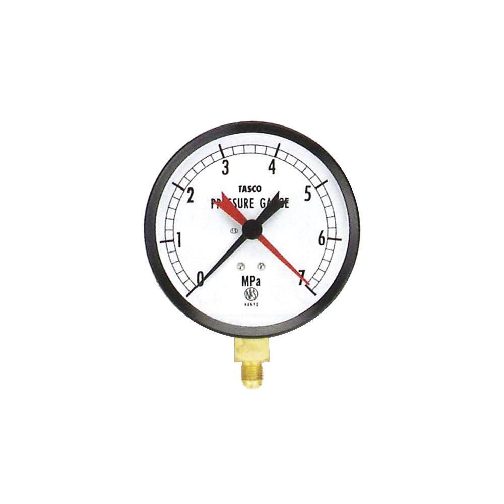 2営業日で発送 タスコ 100φフ タイプ圧力計 TA148AF-370 1個