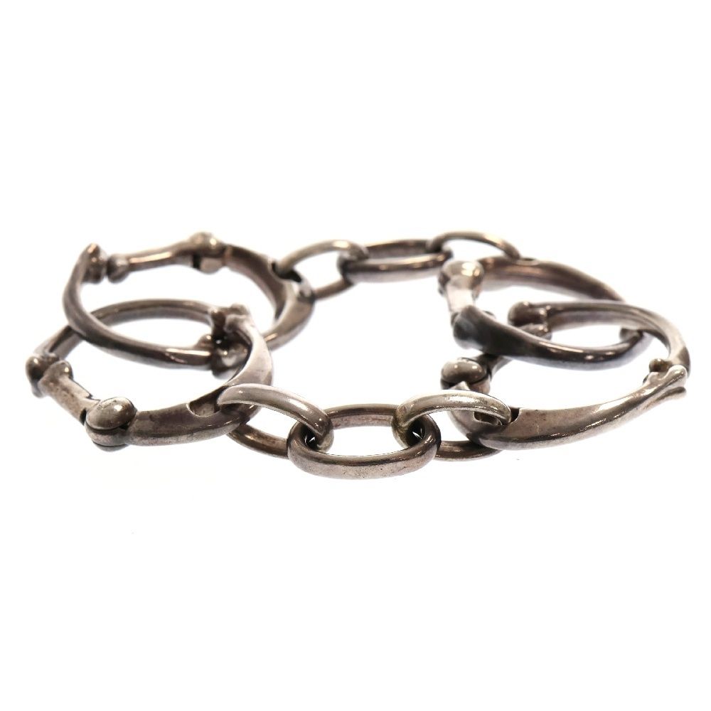 タカヒロミヤシタザソロイスト ボーンシェイプ カラビナ ブレスレット ボーンシェイプカラビナブレスレット. -L- silver - sspj.0022