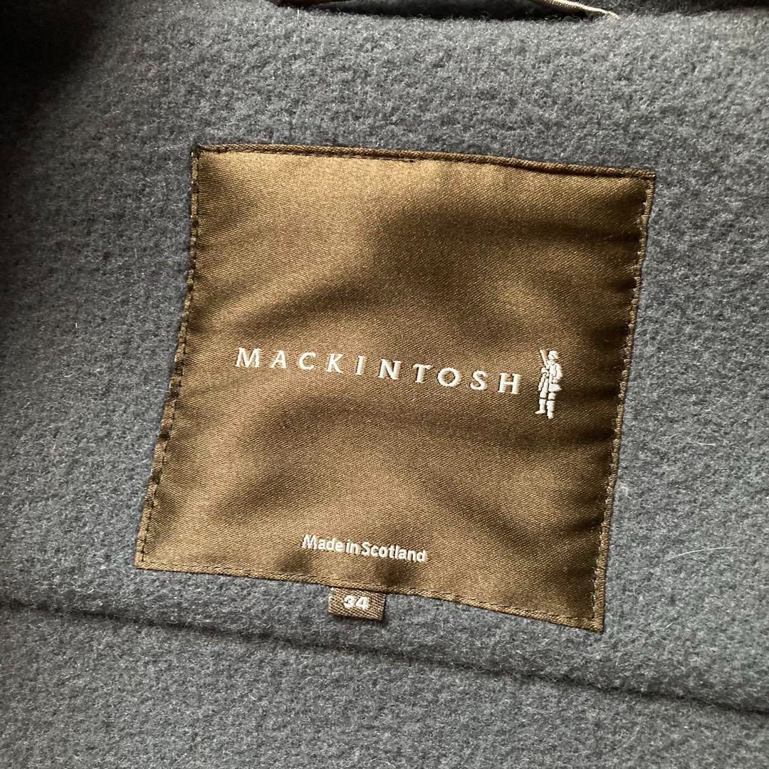 マッキントッシュ ロングダッフルコート フード付き チャコールグレー 34サイズ スコットランド製 MACKINTOSH WWW_MORNINGWALKER_COM