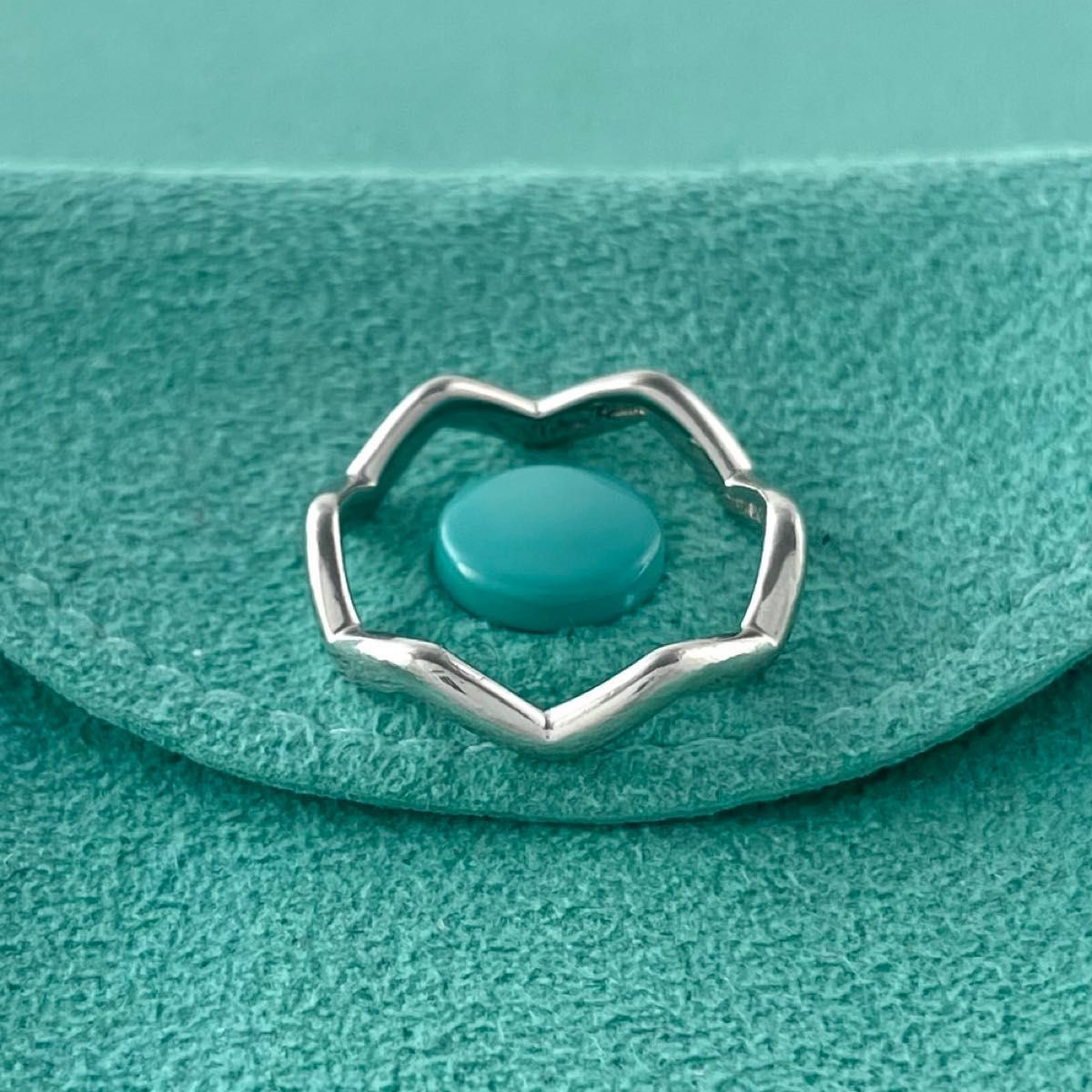 ティファニー 9号 プラチナ パロマピカソ ジグザグ リング VH1fe