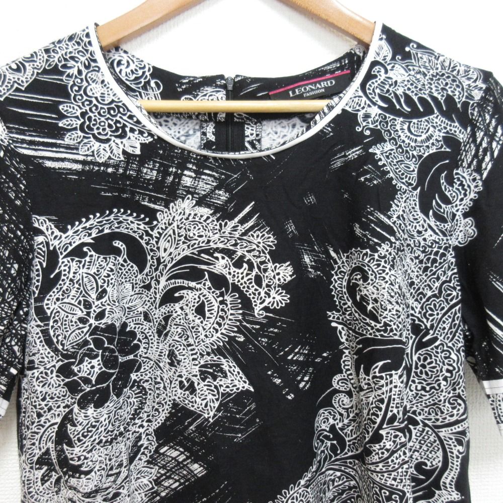 良品 LEONARD レオナール フラワープリント ショートスリーブ