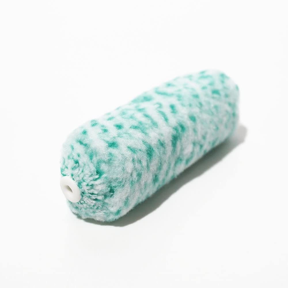 迅速発送 ハケ市 ミニスモール ローラー マイクロファイバー 混毛 ミント 4インチ 15mm 50本 セット 塗装 ペイントローラー