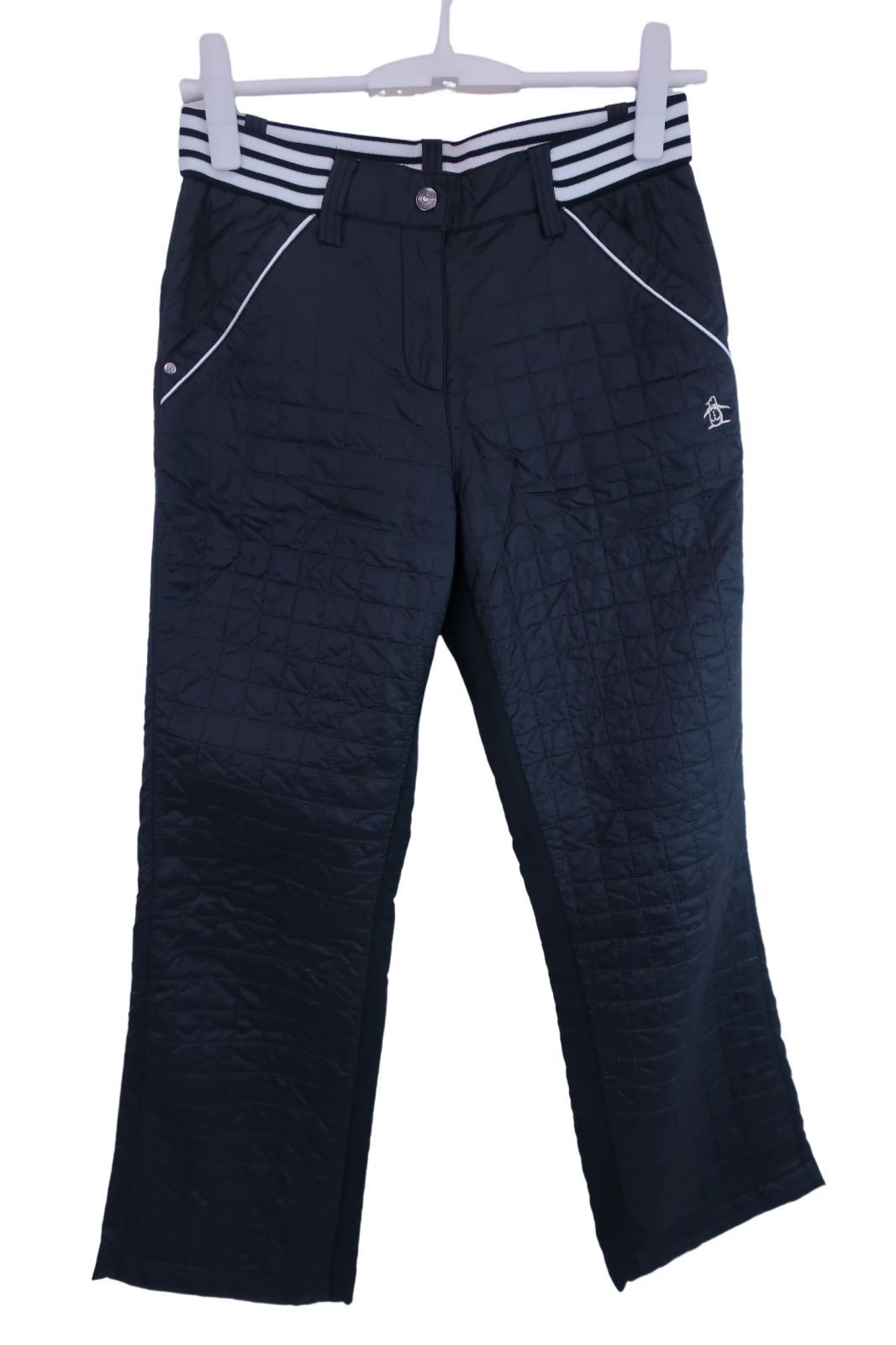 【美品】Munsingwear(マンシングウェア) ナイロンパンツ 黒 レディース M ゴルフウェア 2311-0026 中古