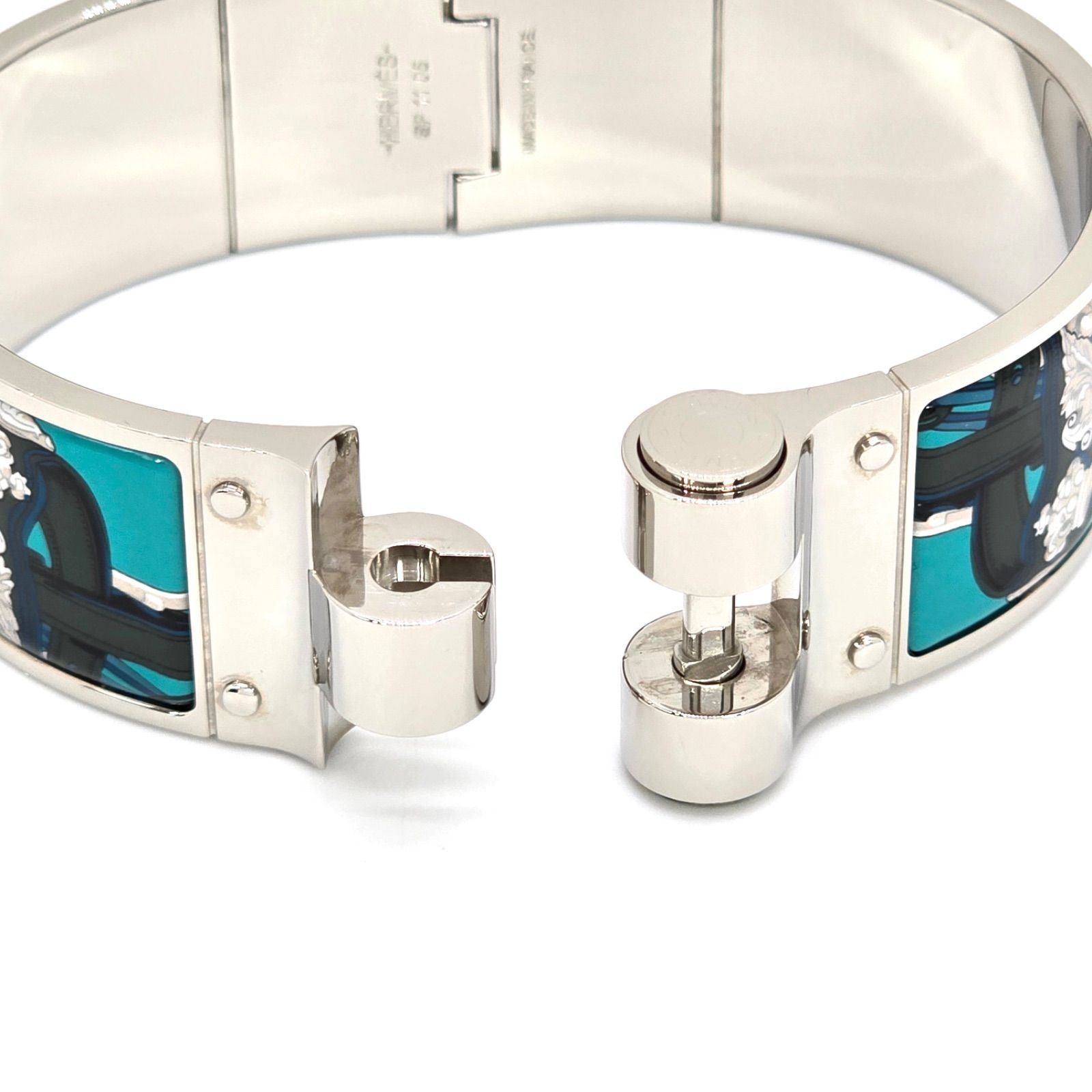 HERMES(エルメス) シャルニエール バングル ブレスレット ゴールドブルー HERMES(エルメス) シャルニエール バングル ブレスレット ゴールド