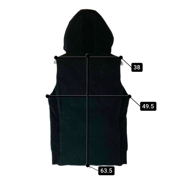 caleeのレザー切り替えダウンベストです DELUXE 14AW レザーライダース,ダウンベスト,スタジャン発売