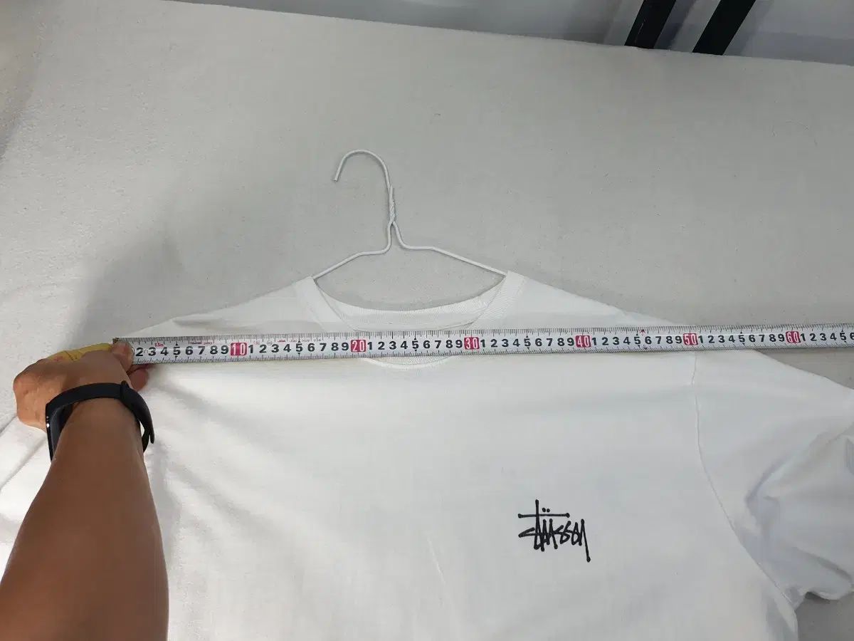 STUSSY ステューシー 半袖Tシャツ ベーシックロゴ 白 L 半袖 BASIC 
