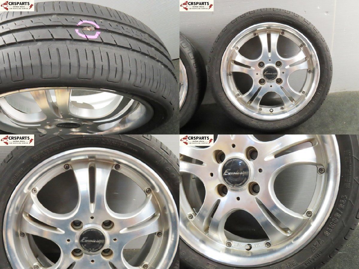 送料無料! マナレイ スポーツ Euro design 15× 5J 45 4H 100PCD ホイール 4本セット タイヤおまけ付 |No 13414 再現性のある