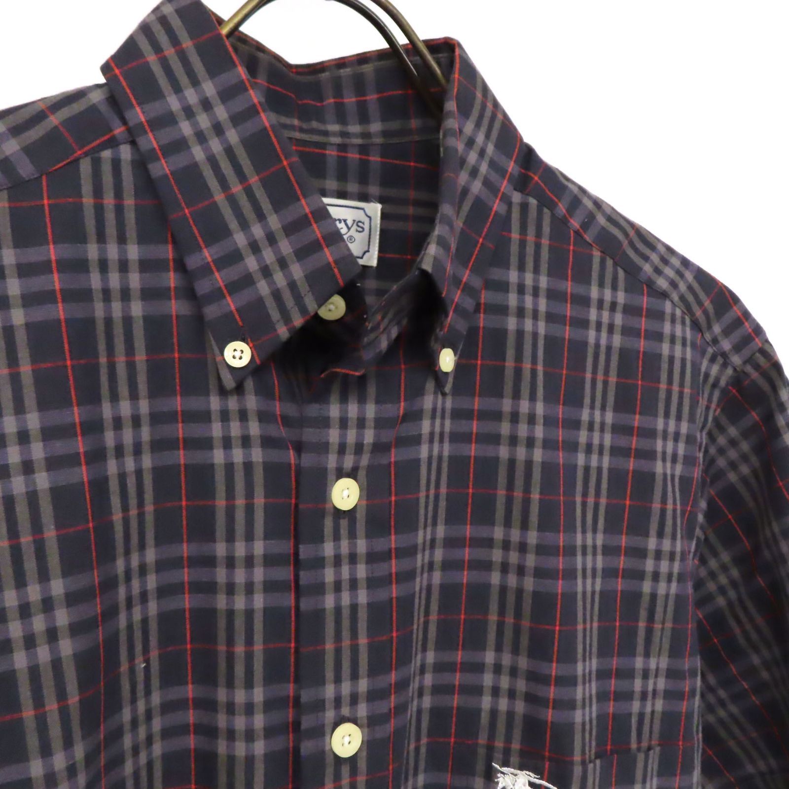 11398 美品 BURBERRY バーバリー ノバチェック柄 ホースロゴ刺繍