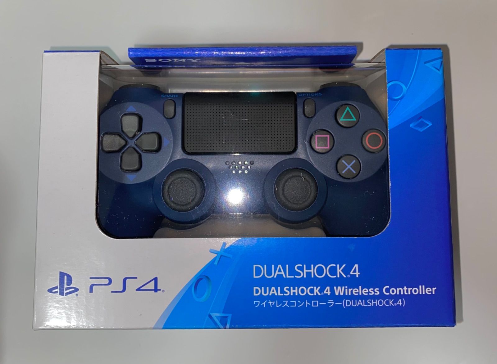 ワイヤレスコントローラー dualshock ps4 リモコン 青 中古 ワイヤレス 