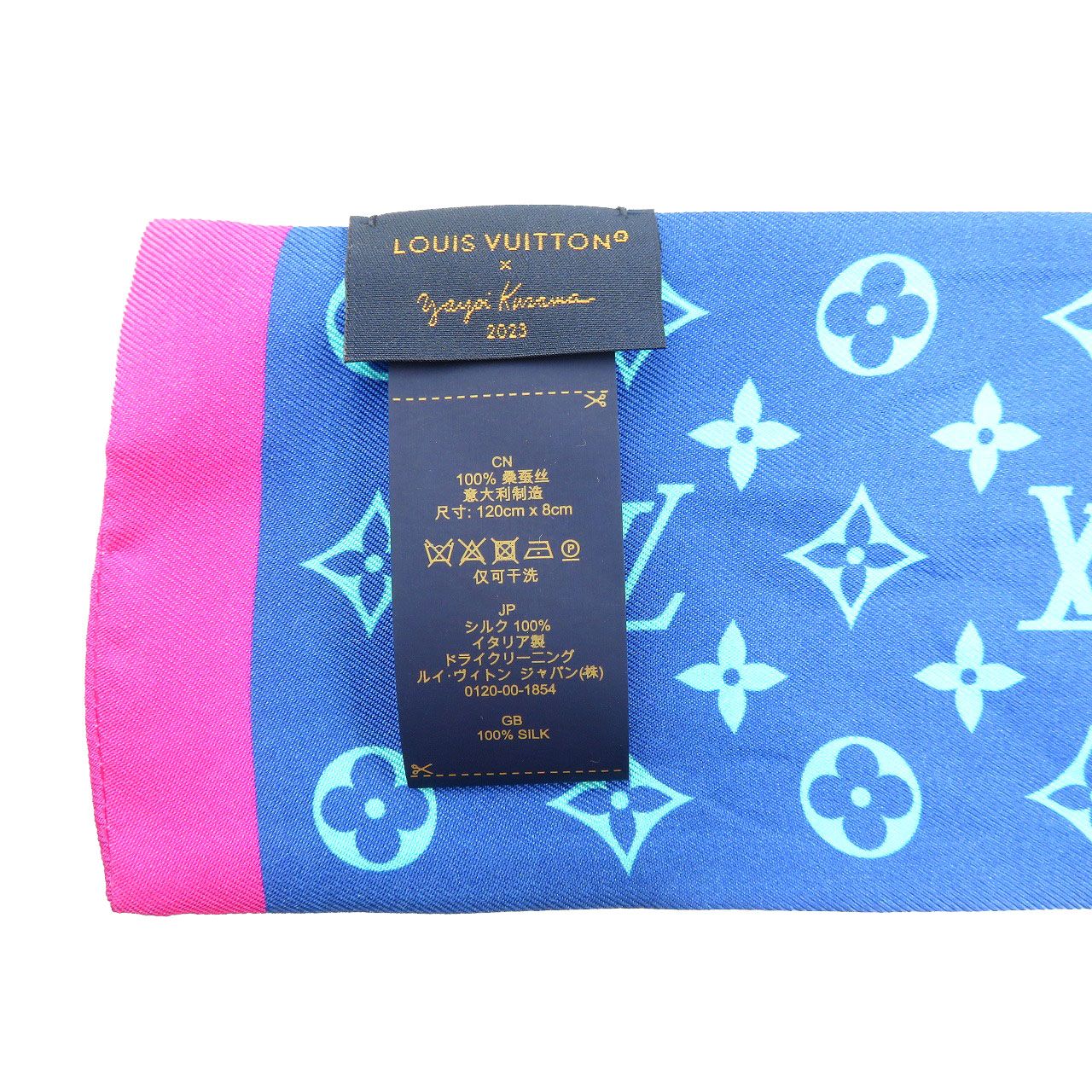 美品ルイ ヴィトンパンプキン 草間彌生 スカーフ LOUIS VUITTON 未使用 S品】【希少】 LOUIS VUITTON ルイヴィトン 草間彌生