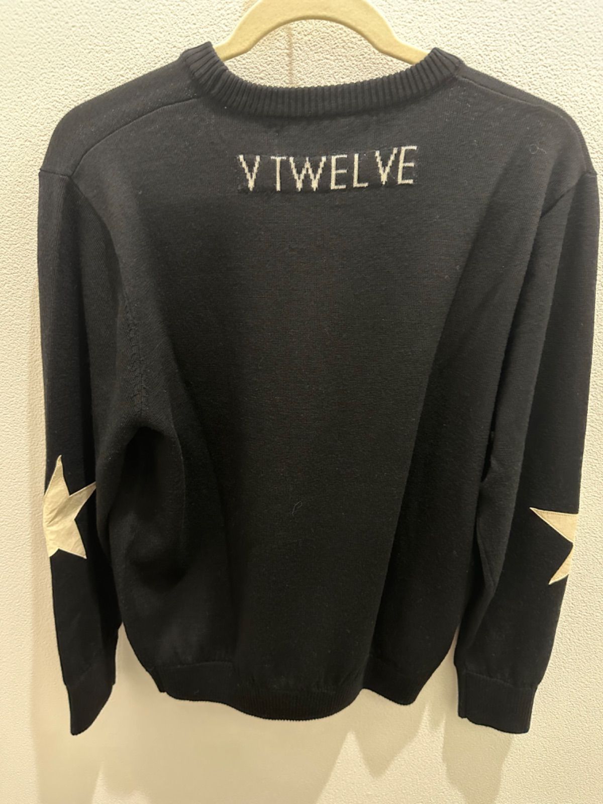 新品】 V12 V-12 ゴルフ メンズ V122120-KN02 STAR ELBOW KNIT