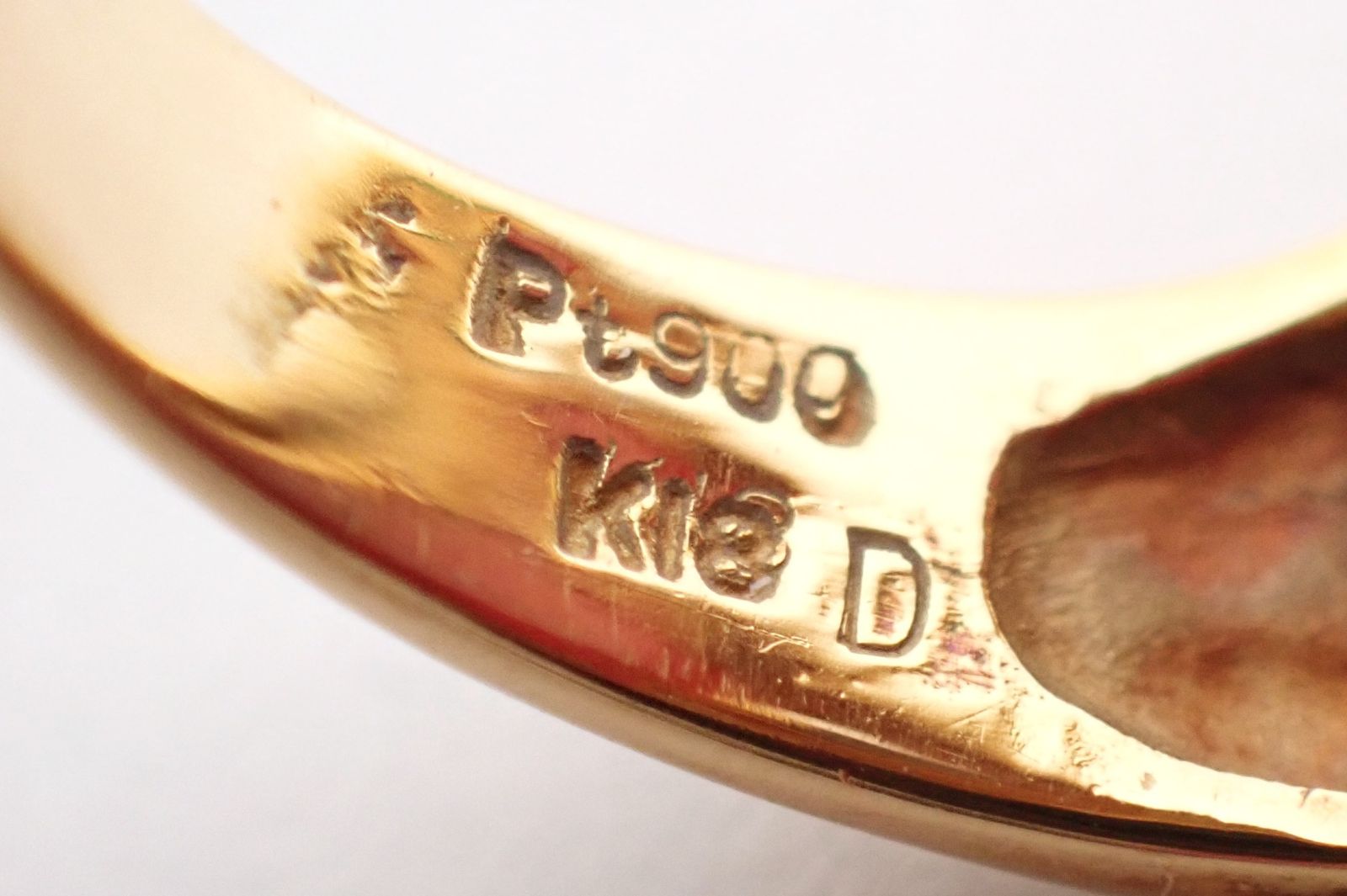 As Time(アズタイム) リングロードクロサイトダイヤモンド K18YG/Pt900  