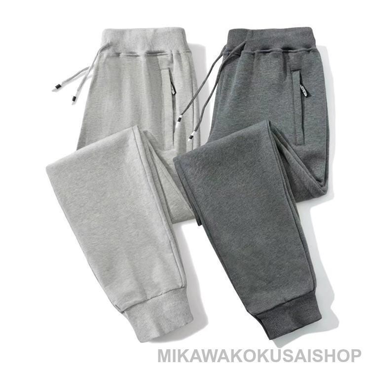 スキニーパンツ メンズ レディース 暖かい ジャージパンツ