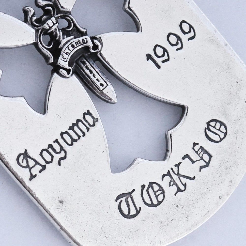 クロムハーツ　青山限定 ラージドッグタグ CHROME HEARTS 青山限定 ラージドッグタグ カットアウト クロスダガー