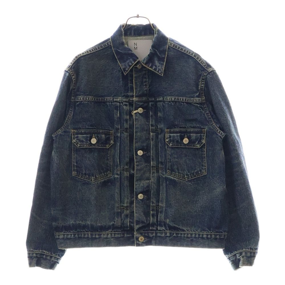 New Manual ニュー マニュアル 006 LV 2ND T-BACK JACKET ISETAN EXCLUSIVE ウォッシュダメージ加工シリアルナンバー入Tバックセカンドデニムジャケット 伊勢丹 ブルー JK-IS-004