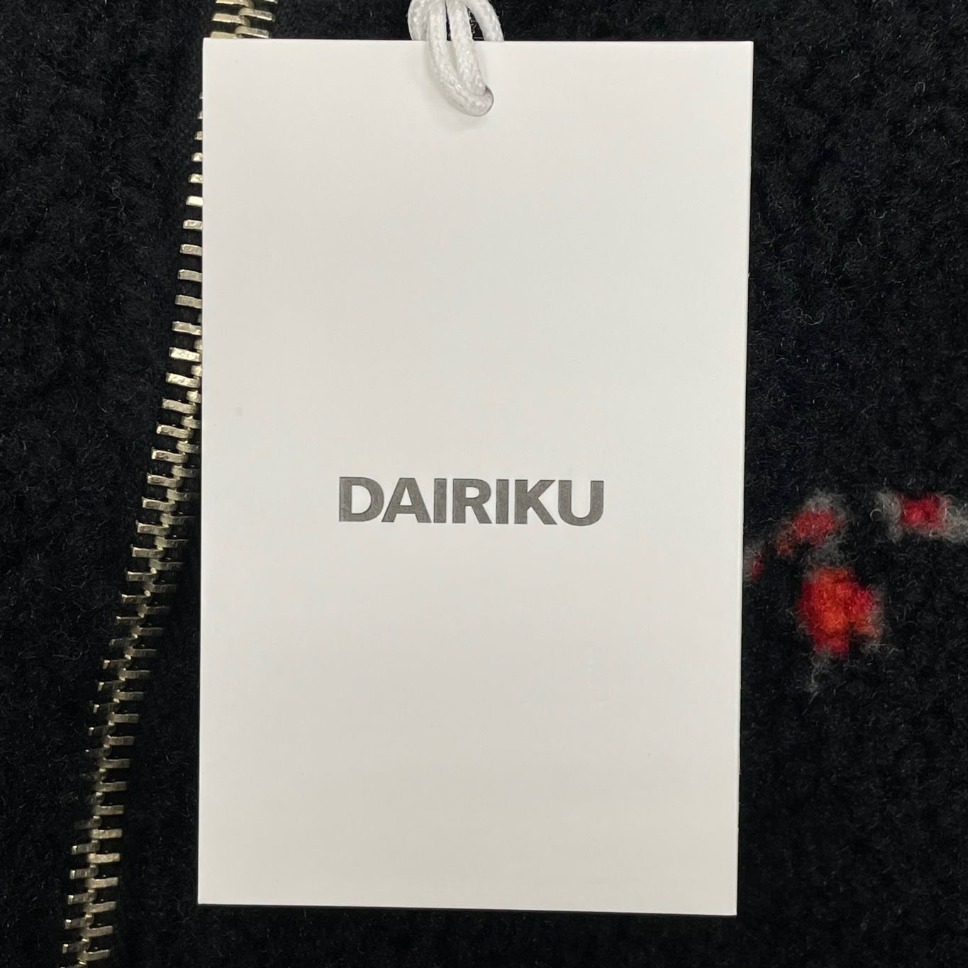 22aw DAIRIKU ダイリク フラワー フリース ブルゾン L 新品 定価63800円 新品 DAIRIKU 22AW Flower Fleece Zip Up Boulson