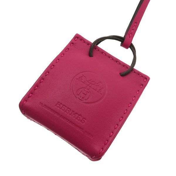 エルメス チャーム サックオランジュ ピンク ローズメキシコ 美品