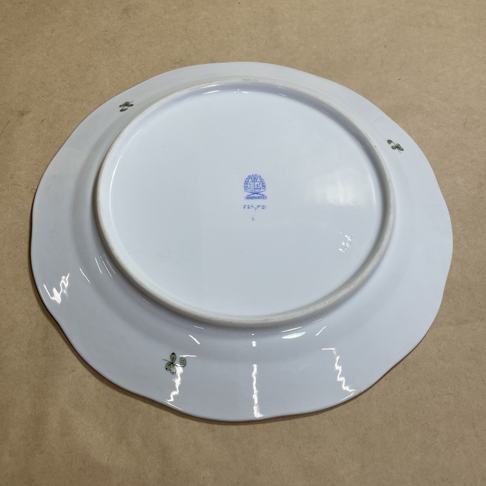 HERENDヘレンドインドの華多彩色ディナープレート25cm大皿新品未使用 ☆ HEREND ヘレンド 皿 インドの華 多彩色 ディナープレート 25