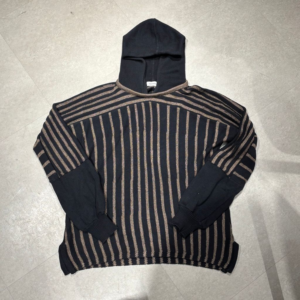 KIKO KOSTADINOV キココスタディノフ 21SS FREYDAL HOODIE ニットフーディー KK21SSKN01 ブラック系 size 46 表参道A05