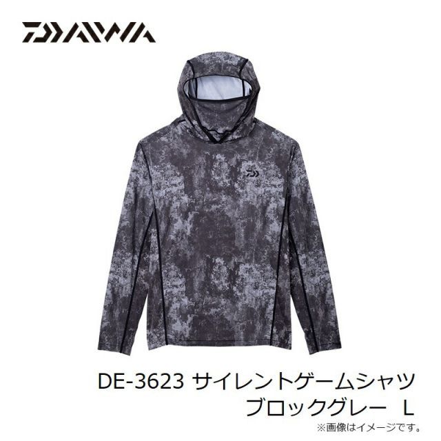 【未開封】 シャツ ダイワ DE-3623 サイレントゲームシャツ ブロックグレー L | 釣具 釣り