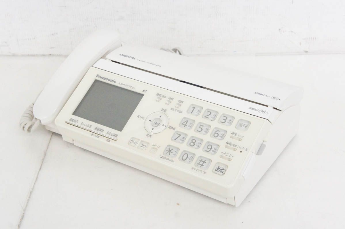 【中古】C Panasonicパナソニック 普通紙ファックス おたっくす KX-PW520-W 親機のみ