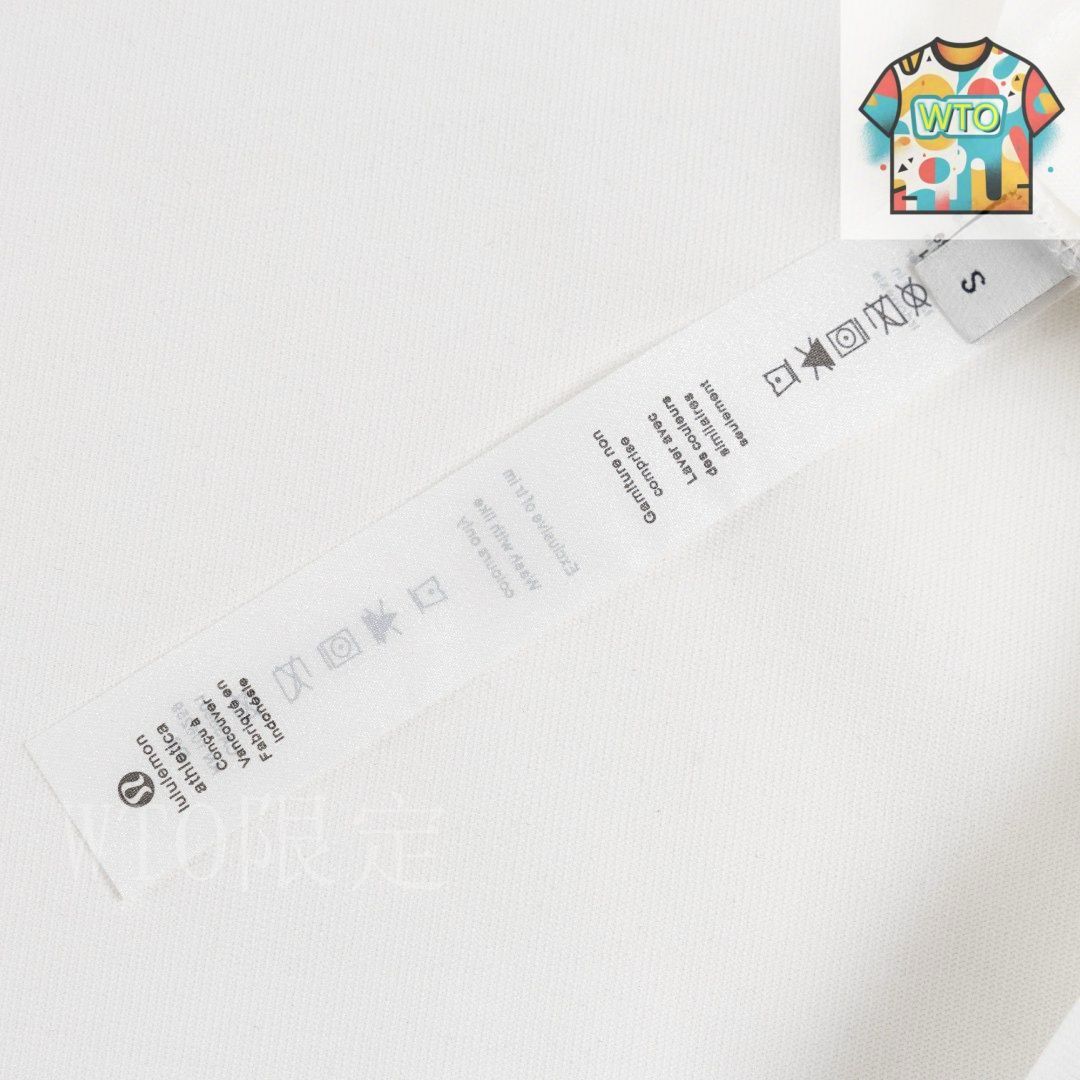 れもん。出品 今日WTO】Lulu lemon 2025ss レターロゴ限定植毛立体 T シャツ