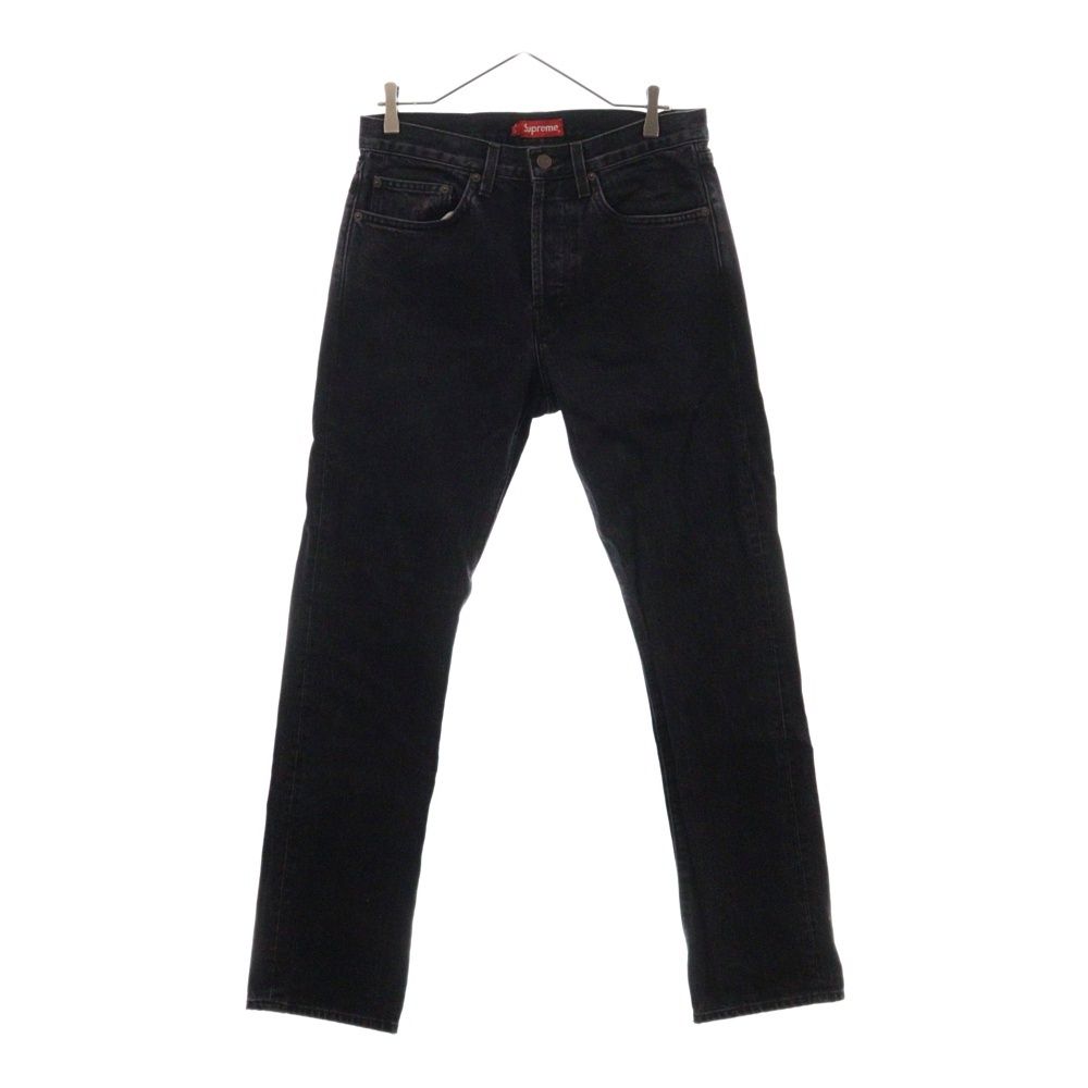 SUPREME (シュプリーム) Stone Washed Black Slim Jeans 5ポケット スリムジーンズ デニムパンツ ブラック