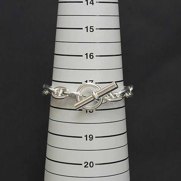 広尾店】美品 エルメス HERMES シェーヌダンクルMM ブレスレット 16 