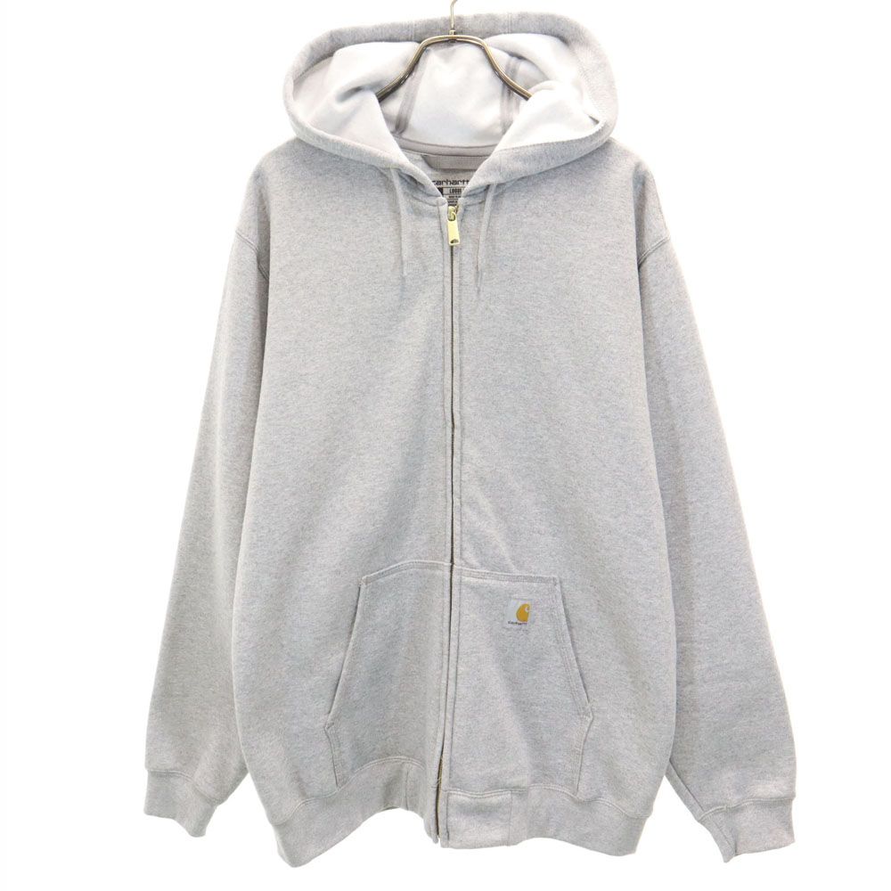 カーハート K122 長袖 スウェット ジップパーカー L グレー Carhartt メンズ