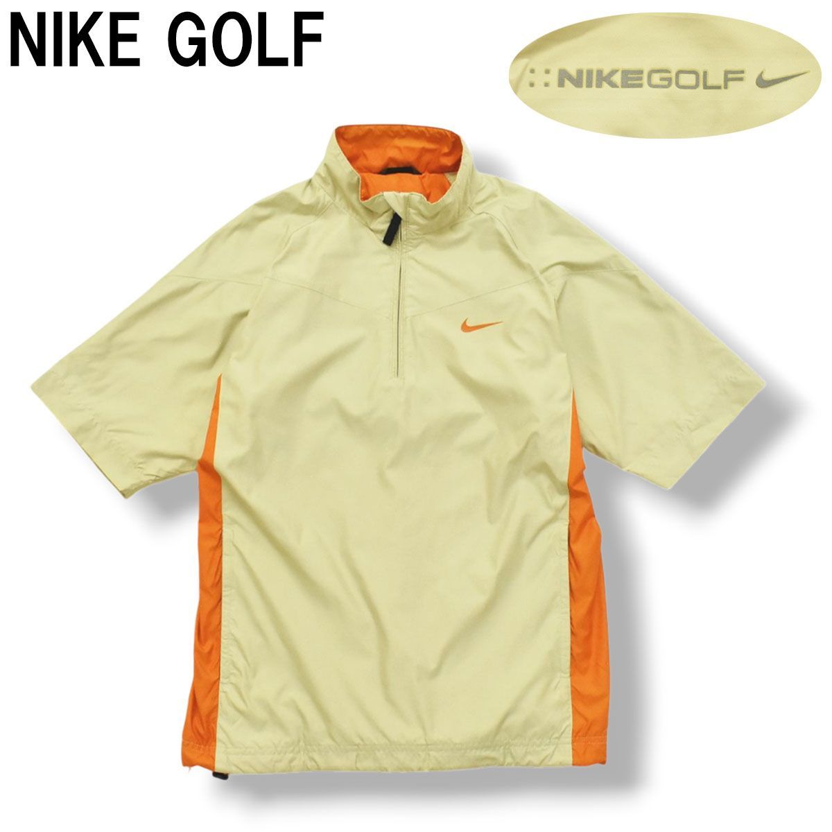 ナイキ ゴルフ NIKE GOLF 半袖 ハーフジップ ウィンドブレーカー