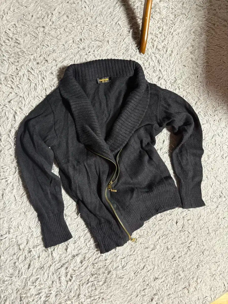 【在庫僅少】 DIESEL(ディーゼル) アーカイブ ジップアップ ニット 2Way トップス