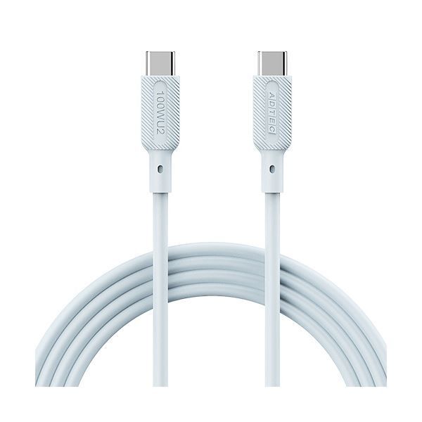 まとめ アドテックUSB2.0 Type-C to C ケーブル 100W出力 ブルー 1m APC-V1010SCC-U2-BL 1本 ×5セット