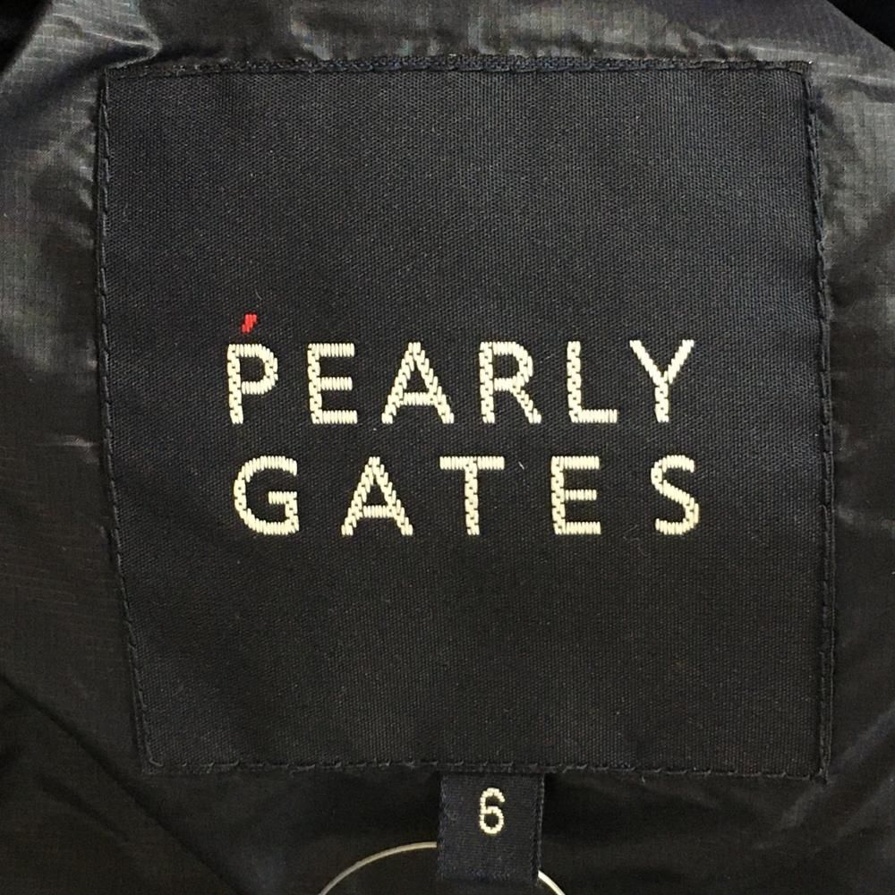 パーリーゲイツ 2WAYダウンジャケット ネイビー 袖着脱可 メンズ 6(XL