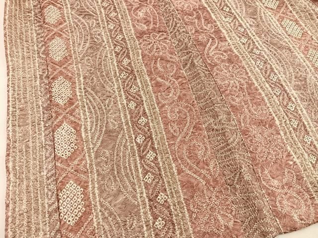 平和屋着物＃羽織　総絞り　吉祥花間道　正絹　逸品　BAAU0077gt 平和屋着物＃羽織 総絞り 吉祥花間道 正絹 逸品 BAAU0077gt